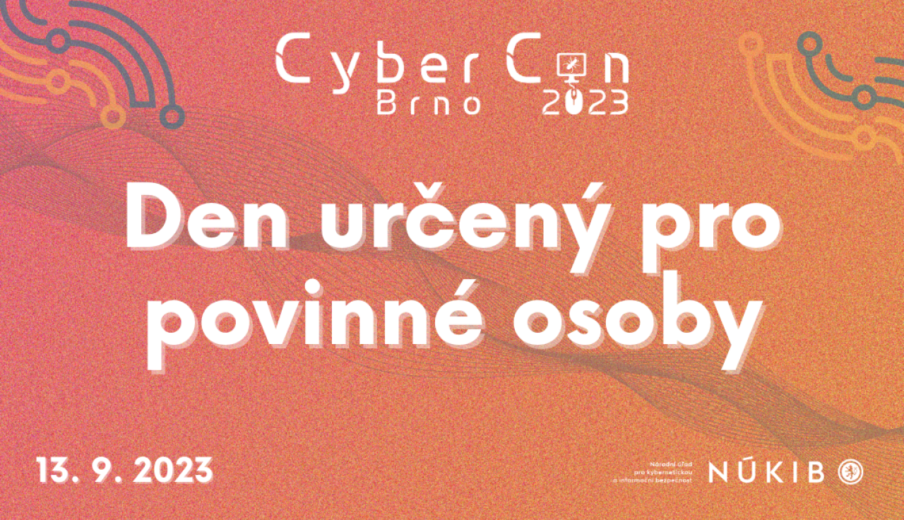 CyberCon 2023: Den určený pro povinné osoby